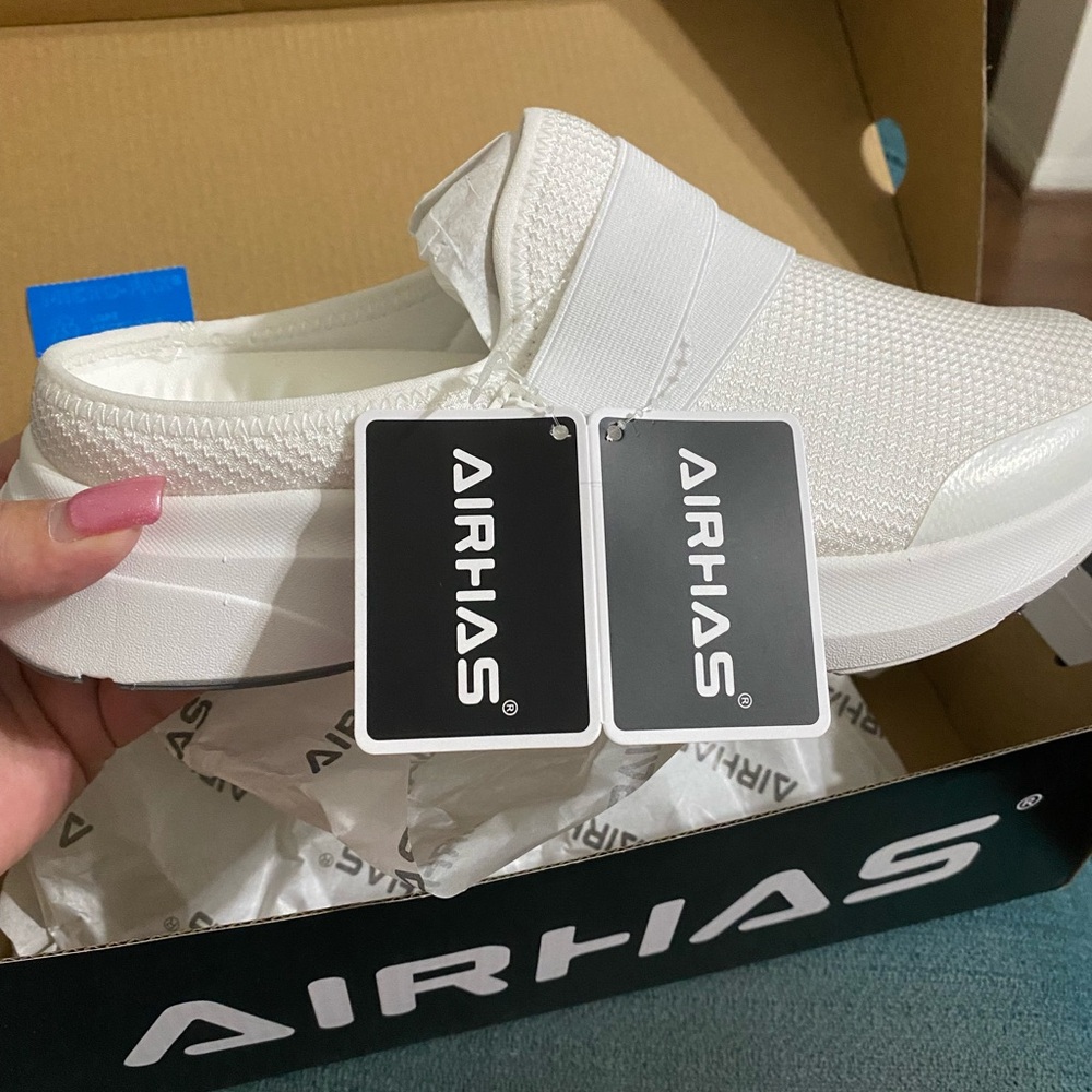 Airhas White ladies mules